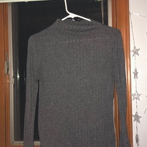 gray turtle neck